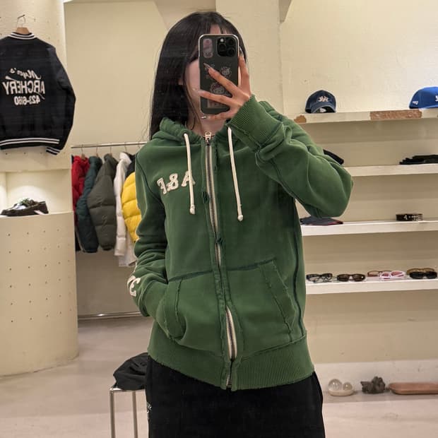 아베크롬비 y2k 디스트로이드 디테일 빈티지 후드 집업 U923