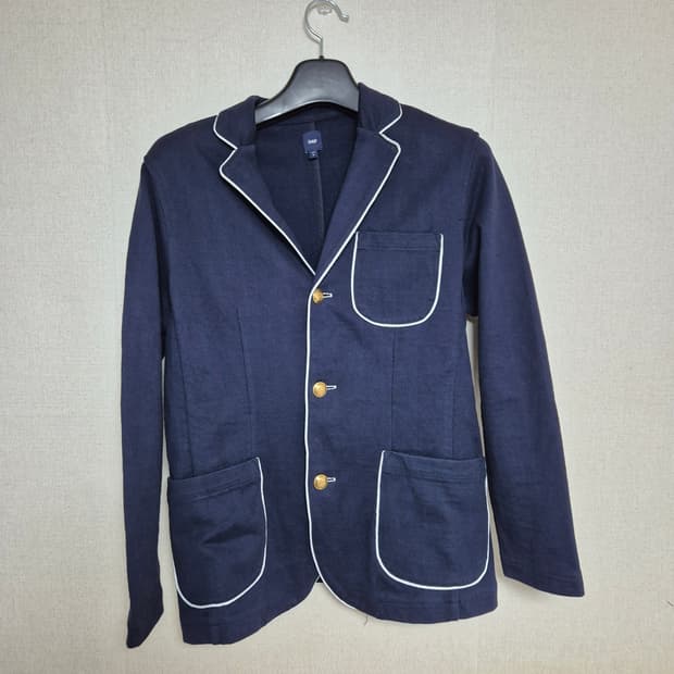 00's gap 올드갭 네이비 코튼 금장 블레이저