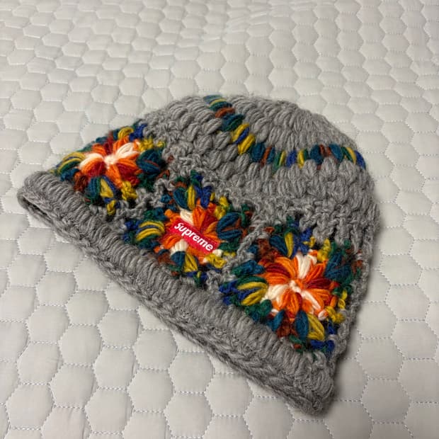 슈프림 크로셰 비니 헤더 그레이