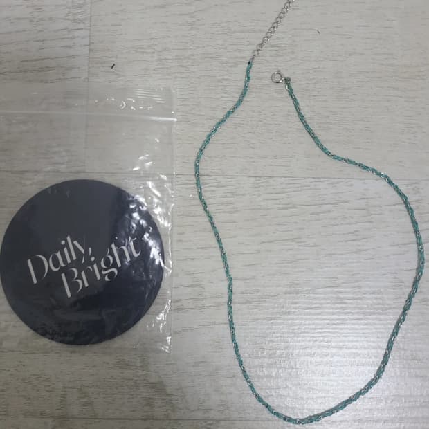 서지컬스틸 파란줄 목걸이