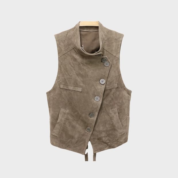 SUEDE LEATHER VEST 73625