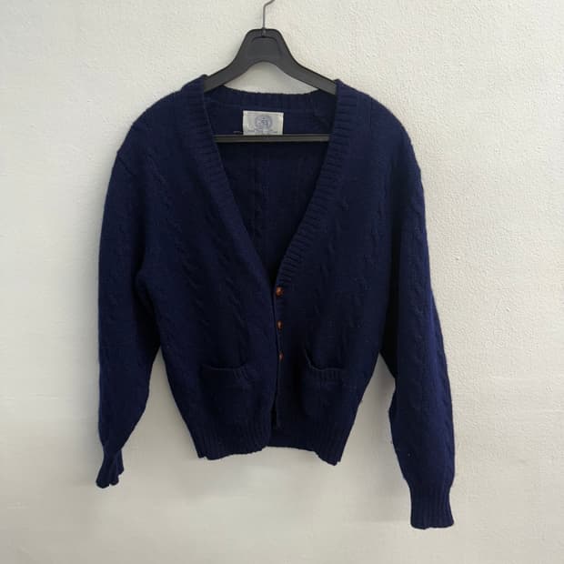 제이프레스 브이넥 울100프로 니트 가디건 (M)