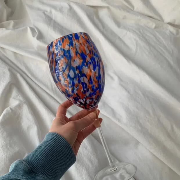 무라노 와인 글라스