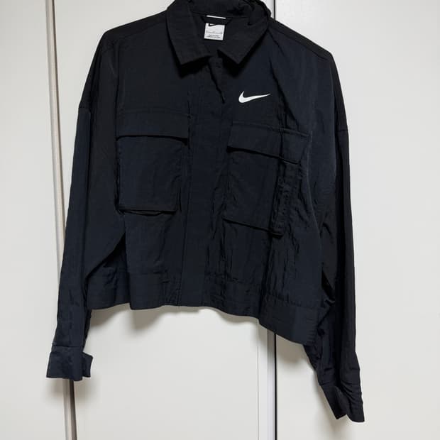 나이키 크롭 여성 바람막이