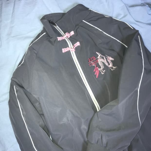 중브 airtrain 점퍼 자켓 드래곤 자수 져지 서브컬쳐