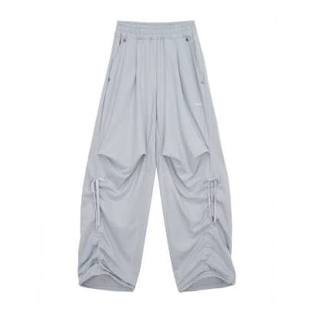 허그유어스킨 와이드 조거팬츠 그레이시블루