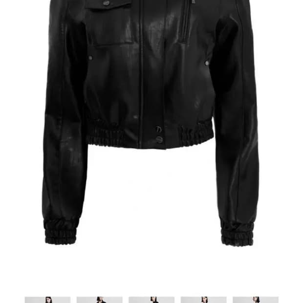 보헤미안서울 레더 블루종 자켓