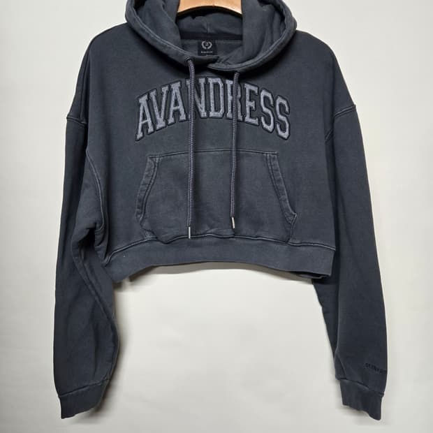 어반드레스 크롭 후드티 S