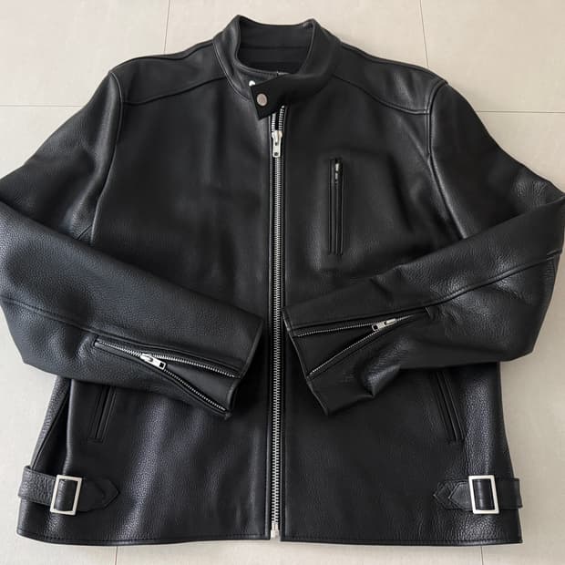 도프제이슨 카우하이드 차이나칼라 가죽자켓 XL