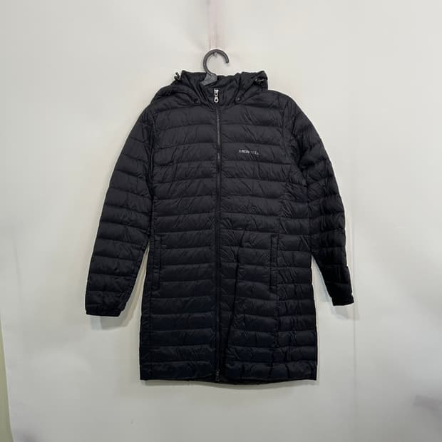 머렐 여성 오리털 롱패딩 95 경량 블랙