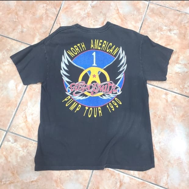 1990 에어로스미스  pump tour 빈티지티셔츠
