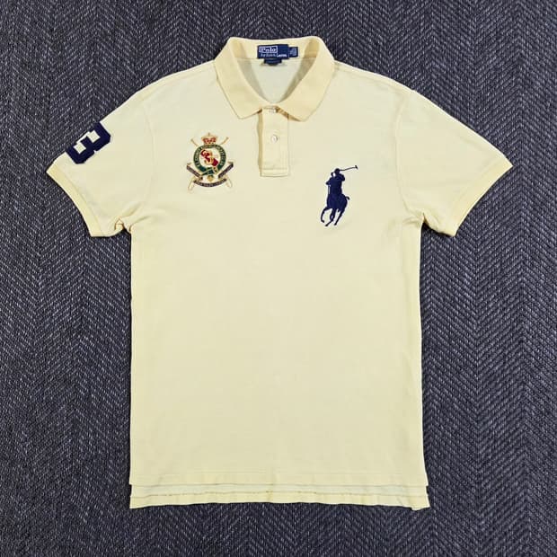 폴로 랄프로렌 레몬 크림 빅포니 반팔 카라티