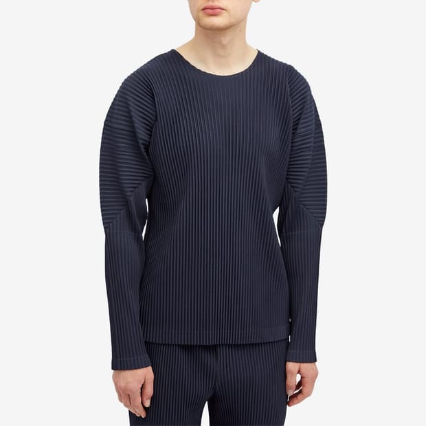 옴므플리세 이세이미야케 베이직 라운드넥 롱슬리브 티셔츠