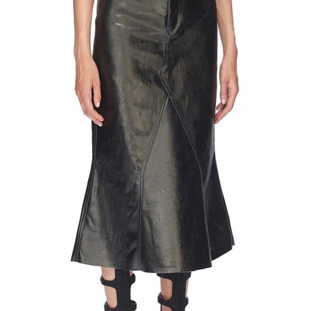 Rick owens denim skirt