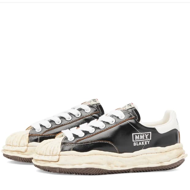 메종 미하라 야스히로 블레이키 OG 솔 링클드 레더 로우탑 스니커즈 MA