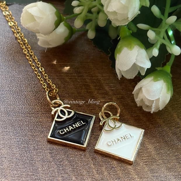 샤넬 다이아몬드 골드 목걸이