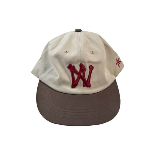아오이로 
6-Panel Bone A/N Cap - Beige/Brown