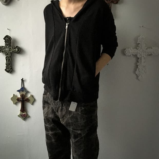 Wizard mood hood zip up