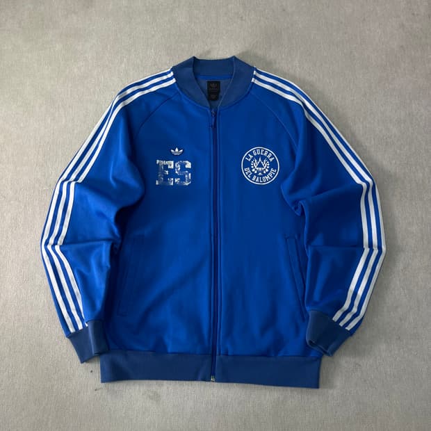 100 아디다스 엘살바도르 트랙탑 블루 져지