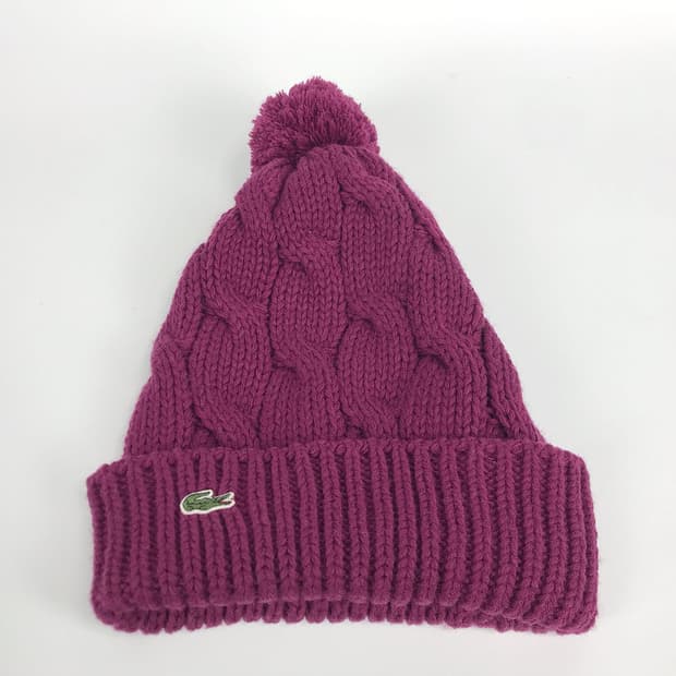 라코스테 방울 비니 모자
