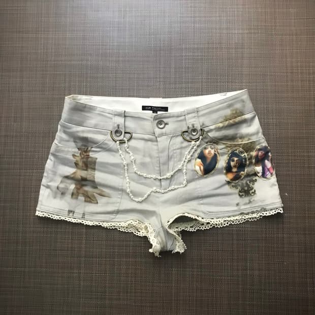 Lilico Pearl Chain Lace Shorts