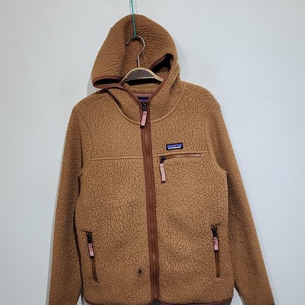 (S) 파타고니아 플리스 점퍼 후드 뽀글이 후리스 자켓 