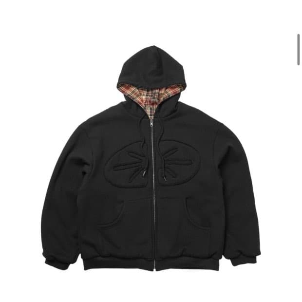 ERTR 이알티알 리버시블 후드집업 후디 블랙 레드