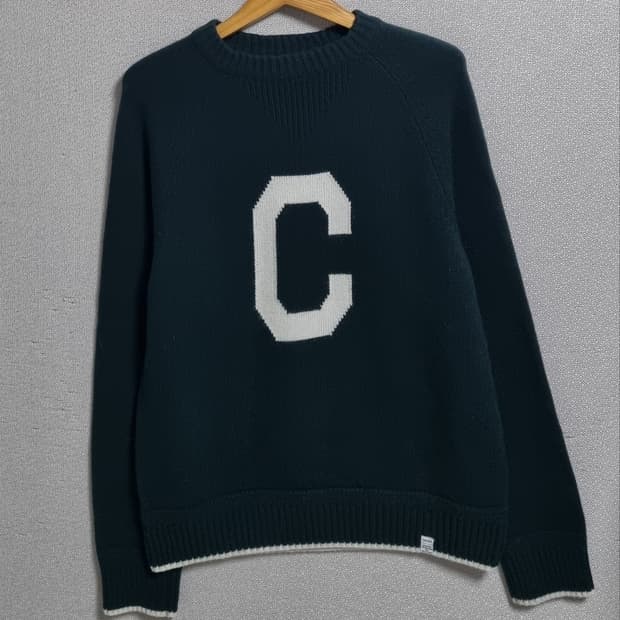 M ) 커버낫 딥그린 니트