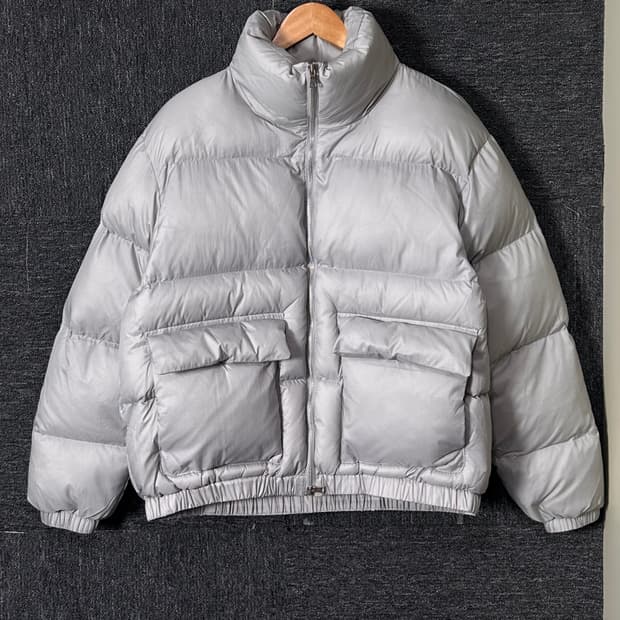라퍼지스토어 덕다운 숏패딩 그레이 M