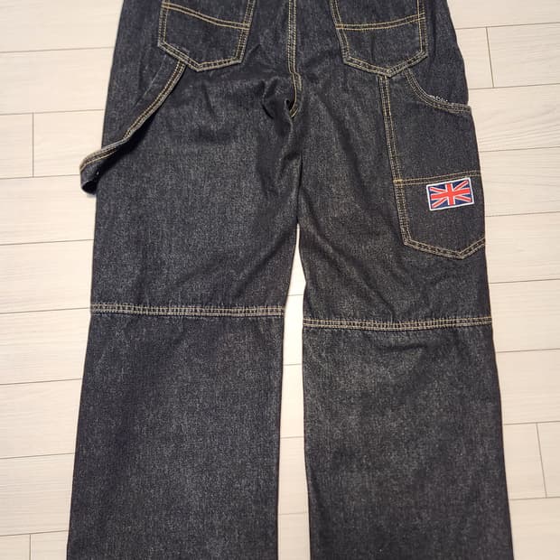 유니온잭 와이드청바지