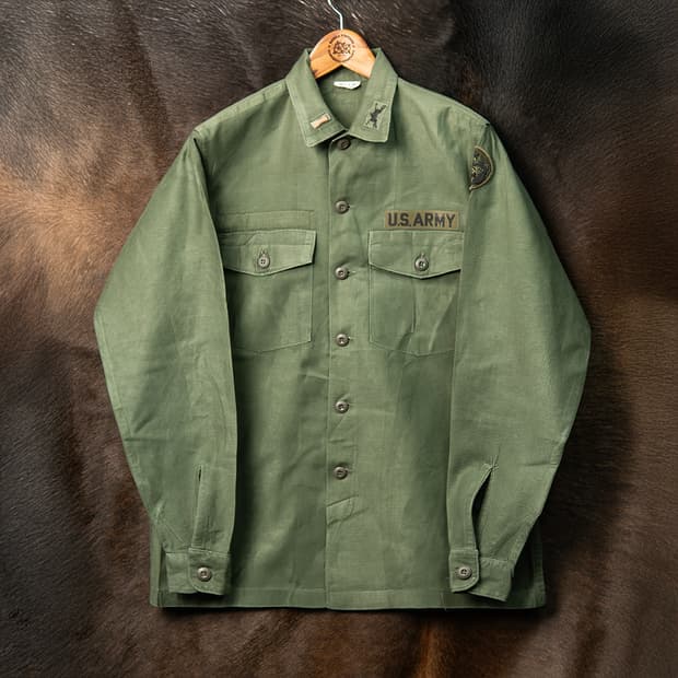 [110] 60s 미군 OG-107 유틸리티 셔츠 / 퍼티그 셔츠 
