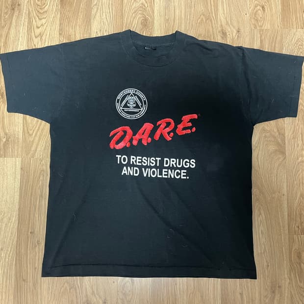 90s 빈티지 dare 티셔츠 made in usa