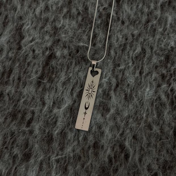 Milky way necklace (vintage silver)/목걸이