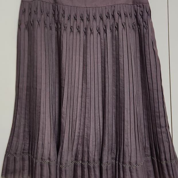 Aylesbury 브라운 플리츠 스커트