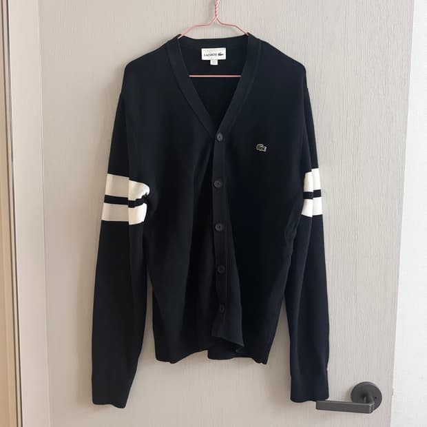 라코스텍 브이넥 가디건