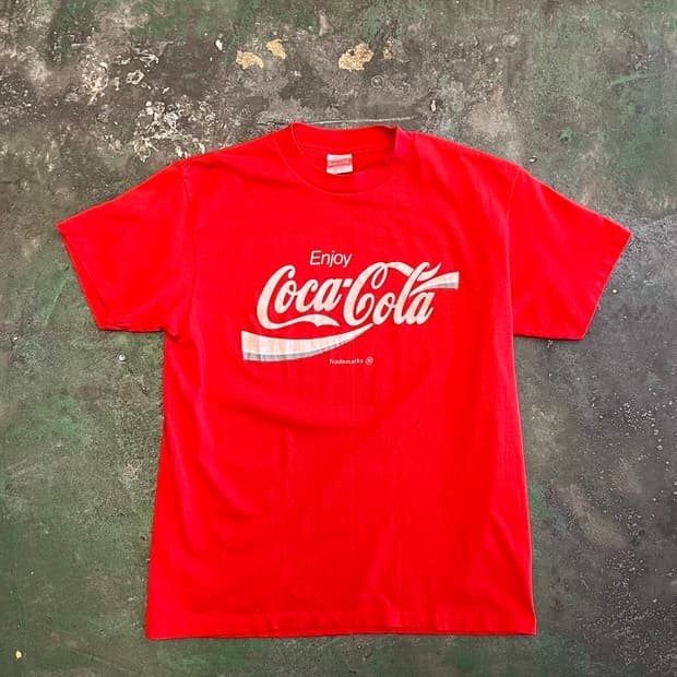 90's [L] 빈티지 코카콜라 로고 USA MADE 싱글스티치 빈티지티