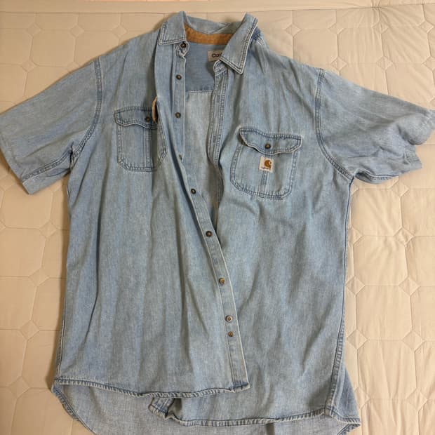 칼하트 데님 반팔 셔츠