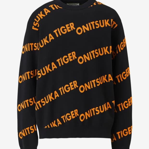 오니츠카타이거 로고패턴 니트L