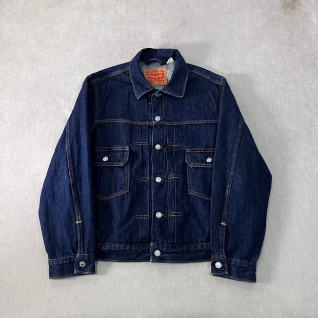 100 리바이스 타입투 타크 인디고 데님 청자켓