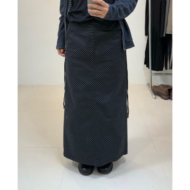 빈티지 도트 스커트