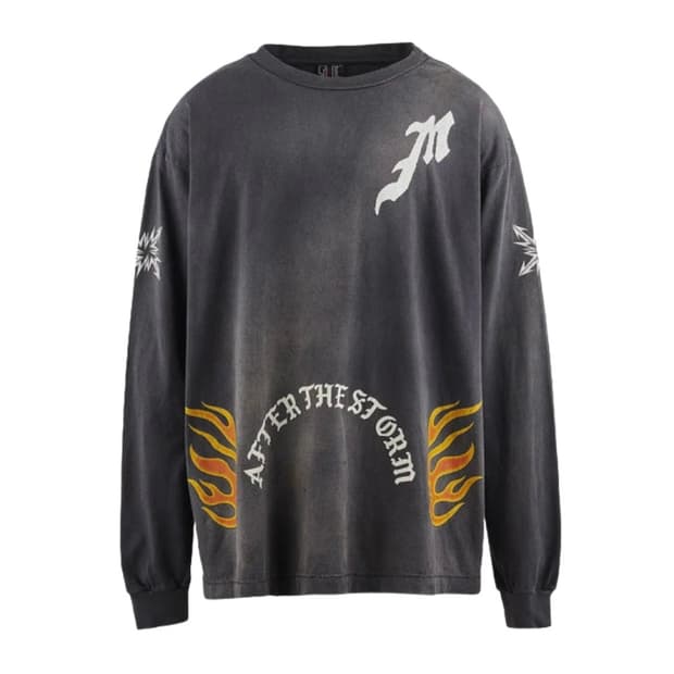 세인트미카엘 롱슬리브 티셔츠 블랙