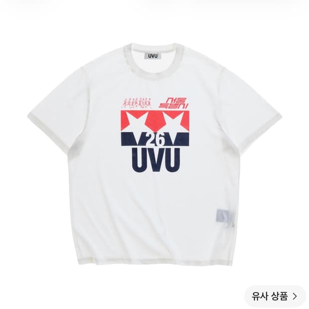(미개봉)UVU 서울 '26 티셔츠 화이트