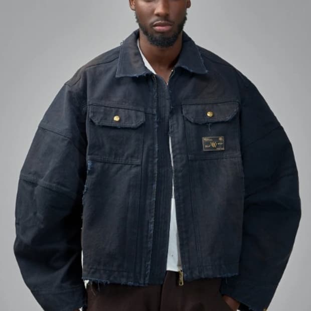 (새상품)윌리 차바리아 스탁튼 데님 트러커 자켓 M