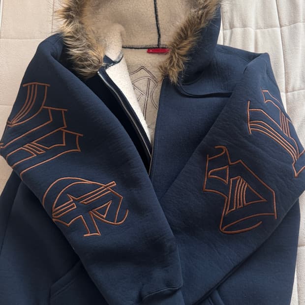 슈프림 포우 퍼 후드집업