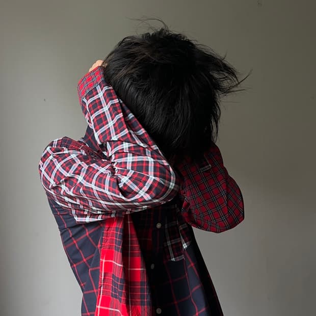 American Eagle 멀티 체크 믹스 셔츠