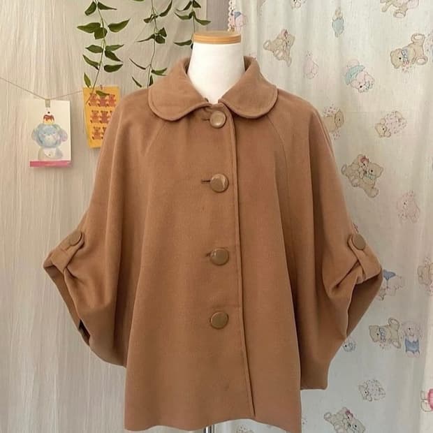 브라운 케이프 코트