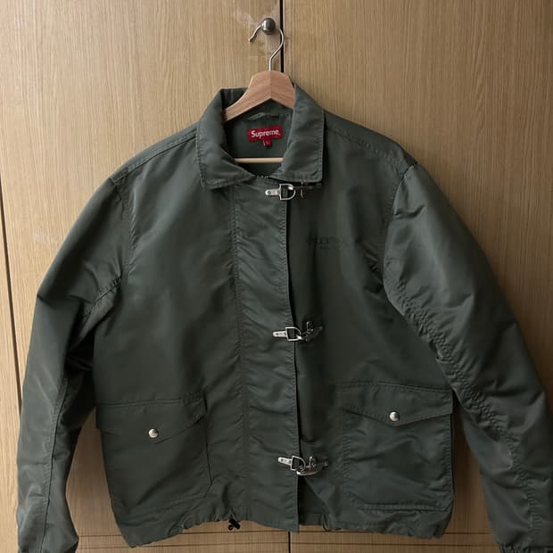 Supreme 슈프림 나일론 올리브 턴아웃 자켓