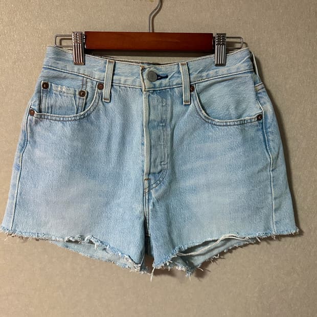 리바이스 501 쇼츠 연청 25