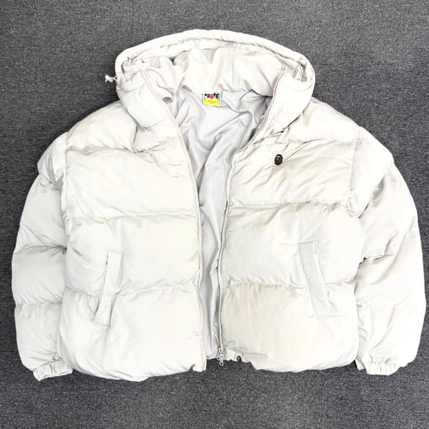 베이프 숏 크롭 패딩