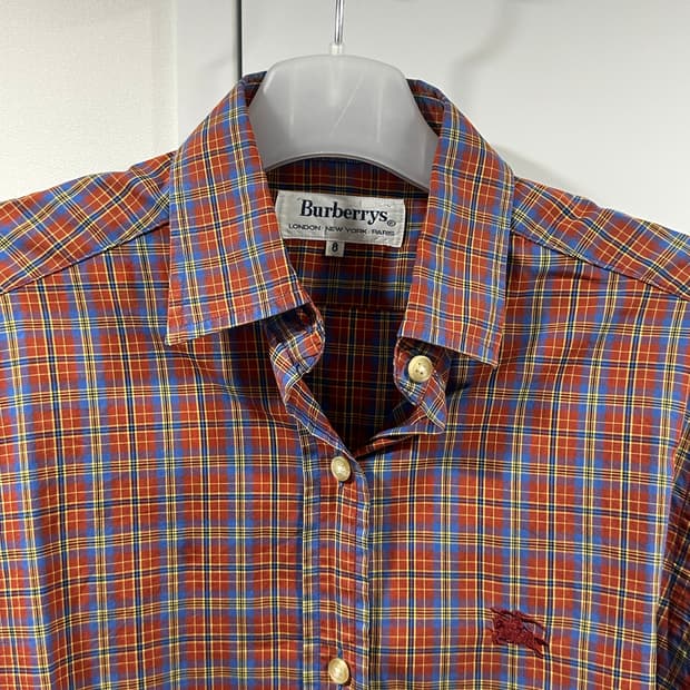정품 버버리 체크 셔츠 (사이즈 8)